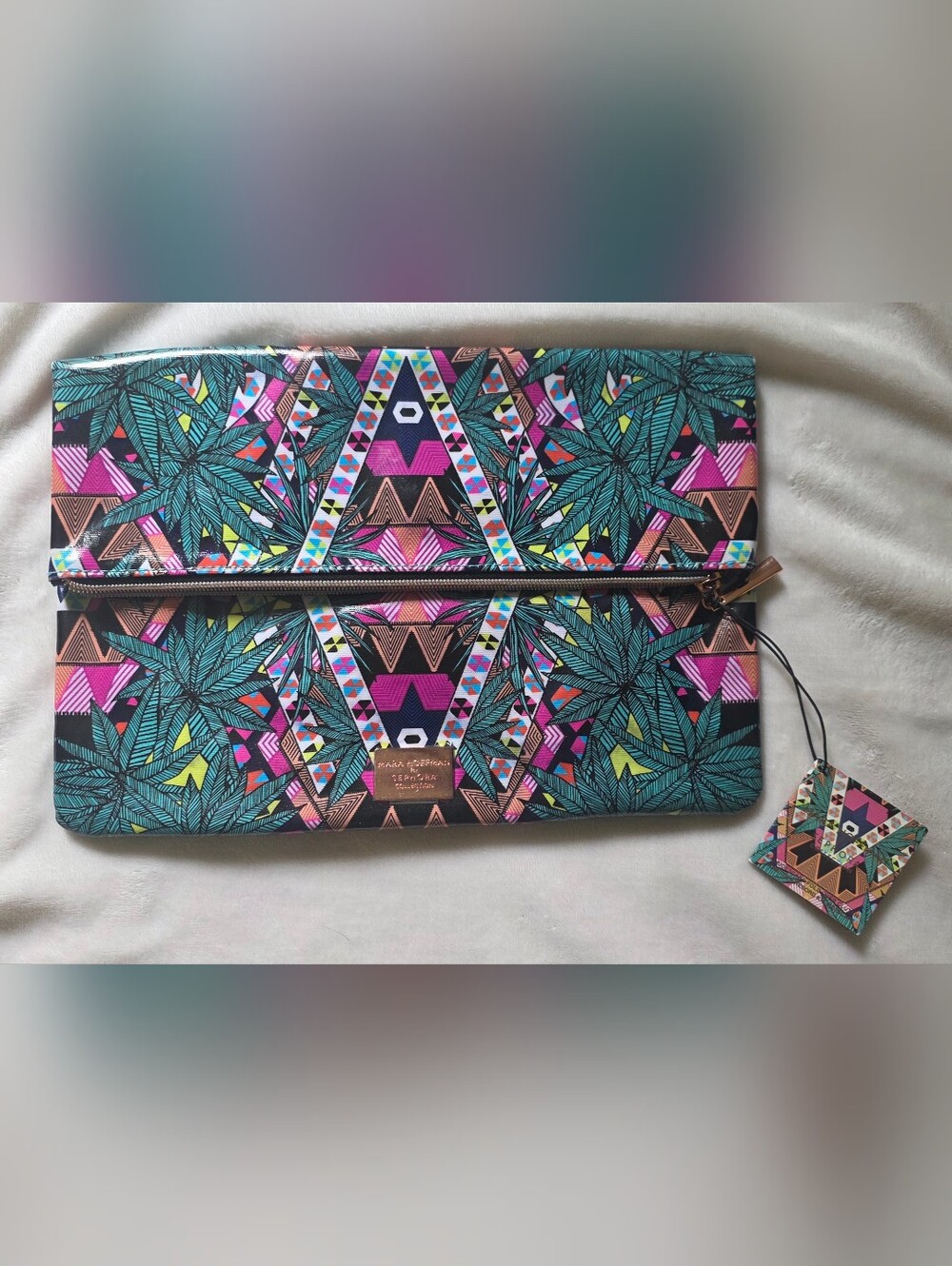 NWT - Mara Hoffman Kaleidoscope . Foldover Clutch
